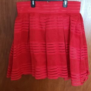 Torrid Red Flare Skirt